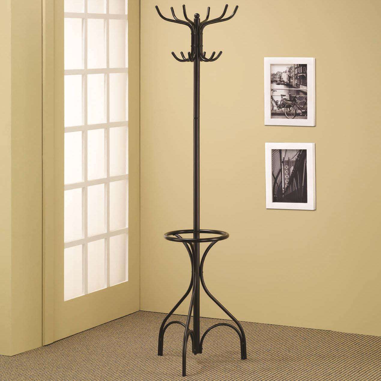 Black coat rack stand deals
